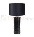 lampa stołowa biurkowa czarna glamour elegancka tekstylny_abażur czarny do sypialni proud 107483 Markslojd ceramika szklana restauracji do_hotelu perfektmarket.jpg