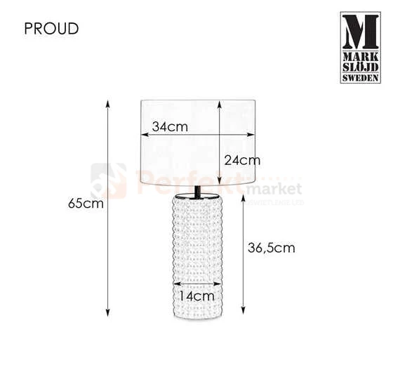 lampa stołowa biurkowa czarna glamour elegancka tekstylny_abażur czarny do sypialni proud 107483 Markslojd ceramika szklana restauracji do_hotelu perfektmarket.jpg