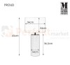 lampa stołowa biurkowa czarna glamour elegancka tekstylny_abażur biała biały do sypialni proud 107484 Markslojd ceramika szklana restauracji do_hotelu perfektmarket.jpg