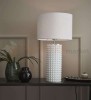 lampa stołowa biurkowa czarna glamour elegancka tekstylny_abażur biała biały do sypialni proud 107484 Markslojd ceramika szklana restauracji do_hotelu perfektmarket.jpg