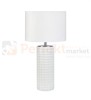 lampa stołowa biurkowa czarna glamour elegancka tekstylny_abażur biała biały do sypialni proud 107484 Markslojd ceramika szklana restauracji do_hotelu perfektmarket.jpg