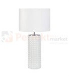lampa stołowa biurkowa czarna glamour elegancka tekstylny_abażur biała biały do sypialni proud 107484 Markslojd ceramika szklana restauracji do_hotelu perfektmarket.jpg