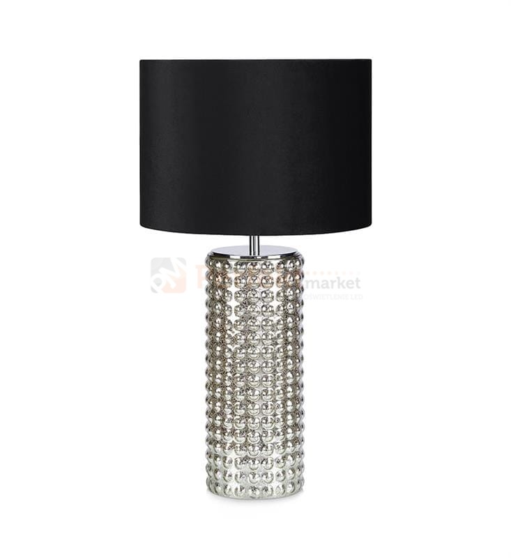 lampa stołowa biurkowa czarna glamour elegancka tekstylny_abażur czarny chrom do sypialni proud 107490 Markslojd ceramika szklana restauracji do_hotelu perfektmarket.jpg