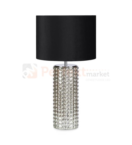 lampa stołowa biurkowa czarna glamour elegancka tekstylny_abażur czarny chrom do sypialni proud 107490 Markslojd ceramika szklana restauracji do_hotelu perfektmarket.jpg