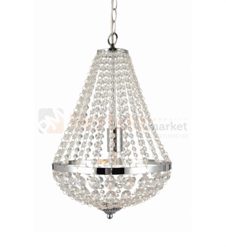 lampa wisząca granso chrom srebrna kryształowa chromowana zwis  okrągła pałacowa glamour crystal Markslojd 104889 perfektmarket.jpg