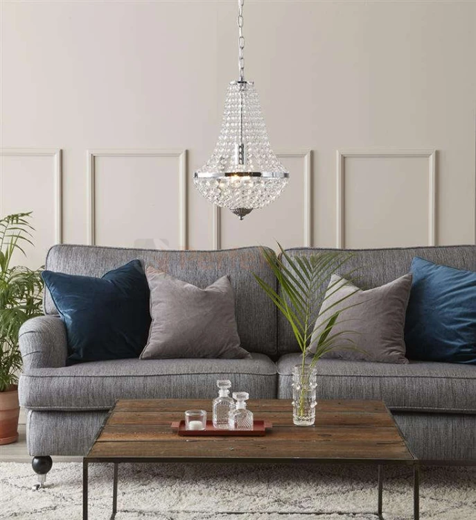 lampa wisząca granso chrom srebrna kryształowa chromowana zwis  okrągła pałacowa glamour crystal Markslojd 104889 perfektmarket.jpg