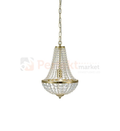 lampa wisząca granso złota złoto kryształowa zwis  okrągła pałacowa glamour crystal Markslojd 106118 perfektmarket.jpg