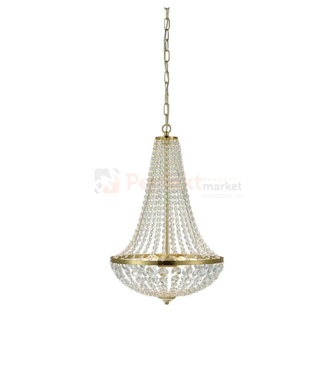 lampa wisząca granso 2l złota złoty gold kryształowa zwis  okrągła pałacowa glamour crystal Markslojd 106119 perfektmarket.jpg