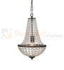 lampa wisząca granso czarny czarna kryształowa zwis  okrągła pałacowa glamour crystal Markslojd 107026 perfektmarket.jpg