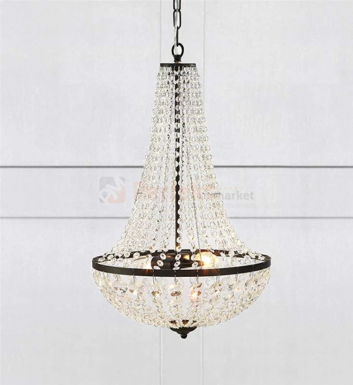 lampa wisząca granso 2l czarny czarna kryształowa zwis okrągła pałacowa glamour crystal Markslojd 107027 perfektmarket.jpg