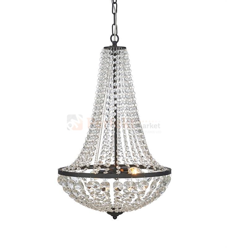 lampa wisząca granso 2l czarny czarna kryształowa zwis okrągła pałacowa glamour crystal Markslojd 107027 perfektmarket.jpg