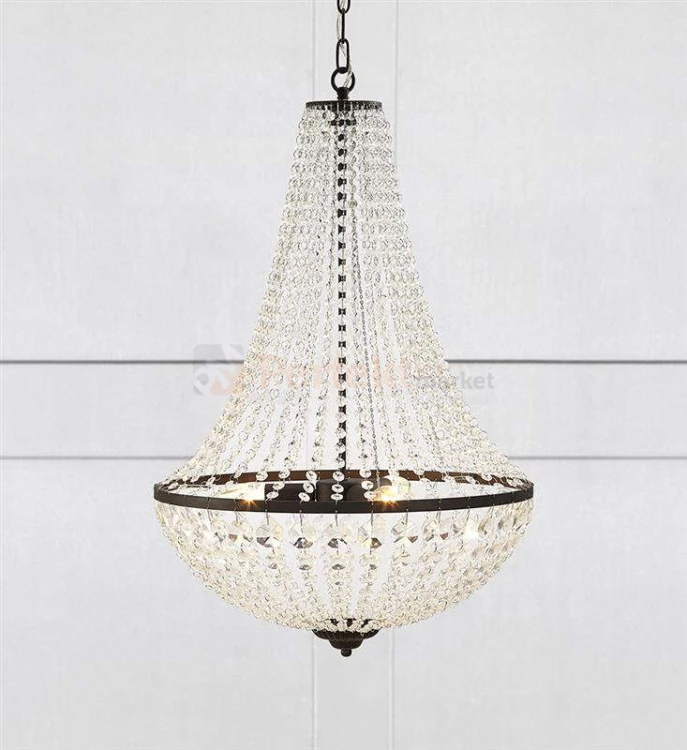 lampa wisząca granso 3l czarna kryształowa zwis  okrągła pałacowa glamour crystal Markslojd 107028 perfektmarket.jpg
