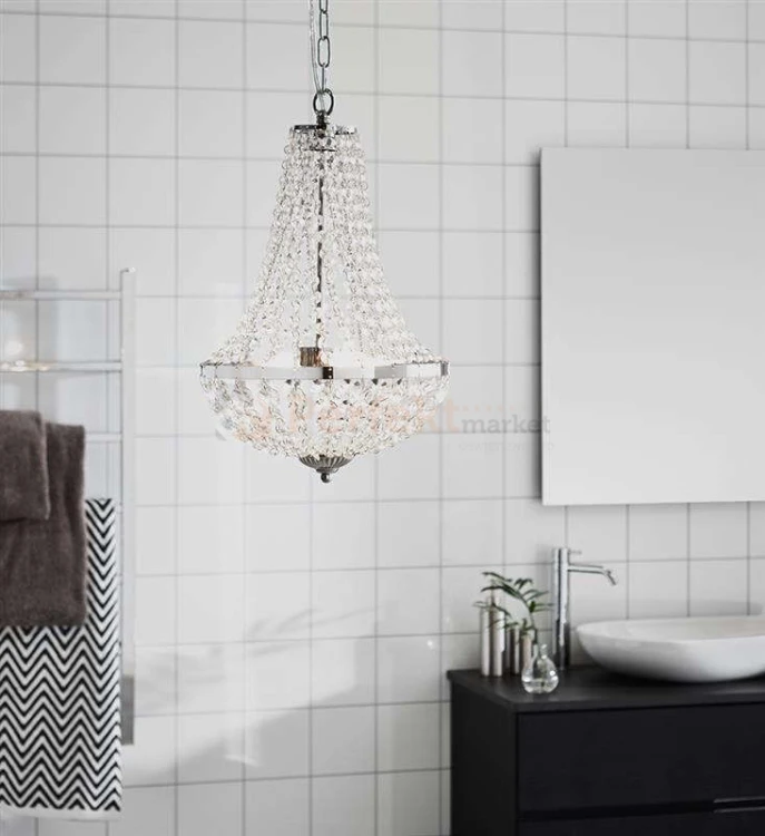 lampa wisząca granso 2l chrom srebrna kryształowa chromowana zwis IP44 do_łazienki wodoodporna okrągła pałacowa glamour crystal Markslojd 107550 perfektmarket.jpg