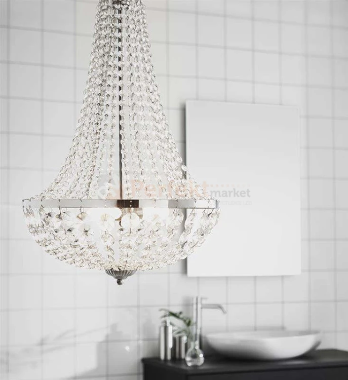 lampa wisząca granso 3l chrom srebrna kryształowa chromowana zwis IP44 do_łazienki wodoodporna okrągła pałacowa glamour crystal Markslojd 107551 perfektmarket.jpg