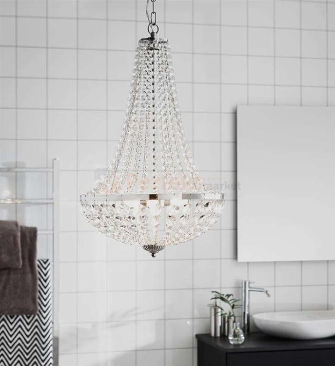lampa wisząca granso 3l chrom srebrna kryształowa chromowana zwis IP44 do_łazienki wodoodporna okrągła pałacowa glamour crystal Markslojd 107551 perfektmarket.jpg