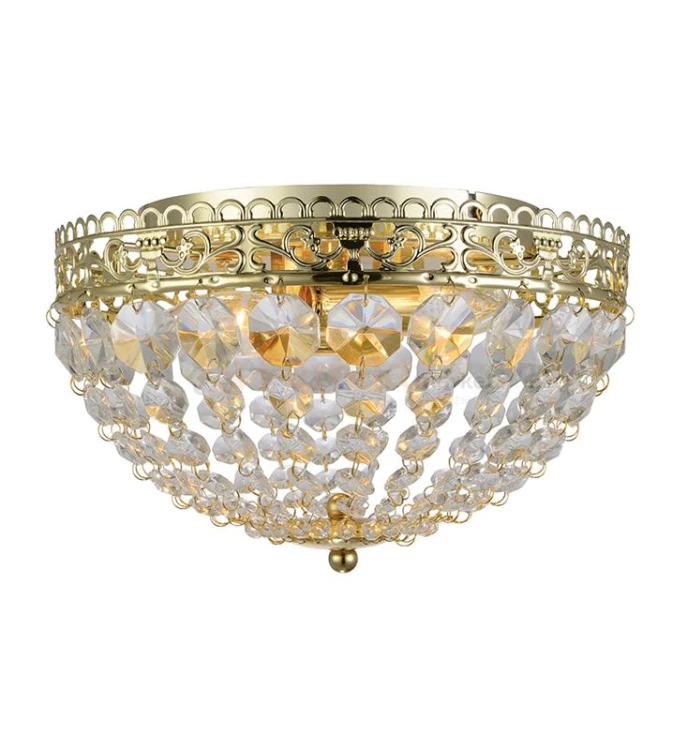 lampa sufitowa plafon saxholm złota kryształowa złoty zwis  okrągła pałacowa glamour crystal Markslojd 106063 perfektmarket.jpg