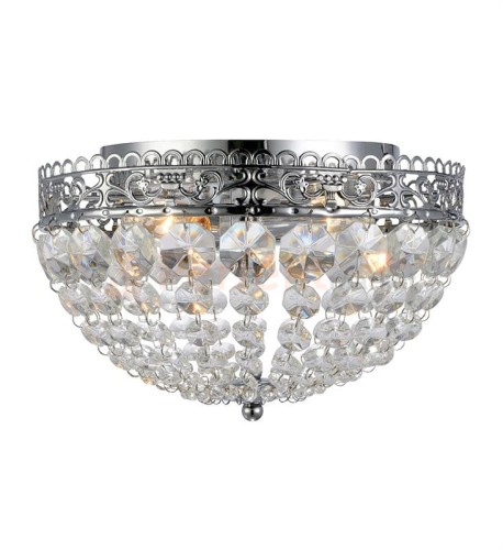 lampa sufitowa plafon saxholm srebrna chromowana kryształowa chrom okrągła pałacowa kula glamour crystal Markslojd 106062 perfektmarket.jpg