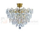 lampa sufitowa plafon rosendal złota złoty gold kryształowa okrągła pałacowa glamour crystal Markslojd 100510 perfektmarket.jpg