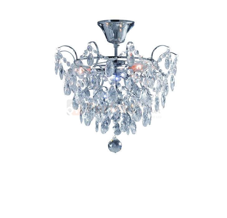lampa sufitowa plafon rosendal 3l srebrna chromowana kryształowa chrom okrągła pałacowa glamour crystal Markslojd 100539 perfektmarket.jpg