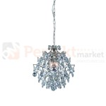 lampa wisząca rosendal 3l chrom srebrna kryształowa chromowana zwis  okrągła pałacowa kula glamour crystal Markslojd 100525 perfektmarket.jpg