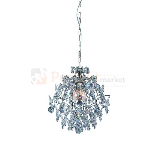 lampa wisząca rosendal 3l chrom srebrna kryształowa chromowana zwis  okrągła pałacowa kula glamour crystal Markslojd 100525 perfektmarket.jpg
