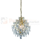 lampa wisząca rosendal 3l złota kryształowa złoto zwis  okrągła pałacowa kula glamour crystal Markslojd 100524 perfektmarket.jpg