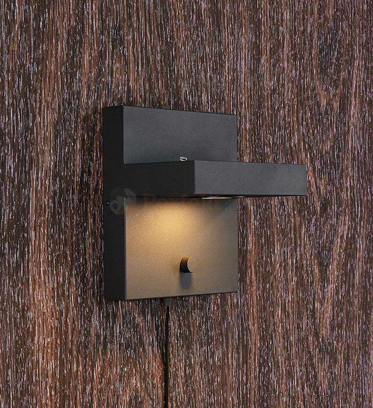 Lampa ścienna kinkiet LED design Kubik Markslojd 5W 107065 ładowarka USB czarna