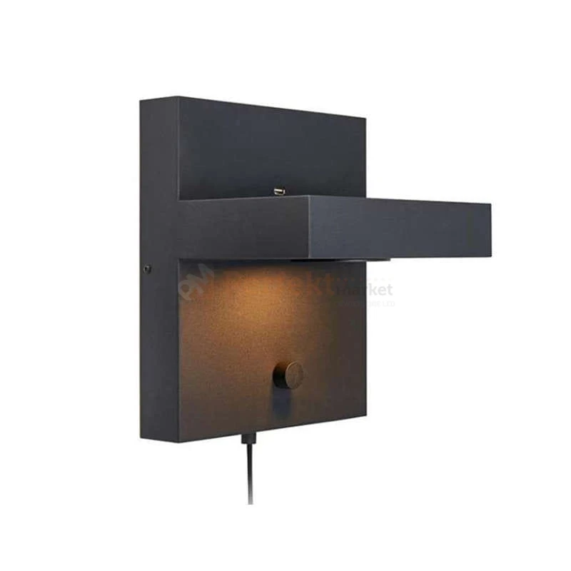 Lampa ścienna kinkiet LED design Kubik Markslojd 5W 107065 ładowarka USB czarna