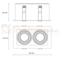 oprawa sufitowa wpuszczana regulowana downlight loft 2xgu10 modern day spectrum wymiary perfektmarket.jpg