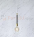 minimalistyczna lampa wiszaca saddle 1L złota czarny sznur złoty gold zwis edison markslojd sky 106610 perfektmarket.jpg