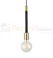 minimalistyczna lampa wiszaca saddle 1L złota czarny sznur złoty gold zwis edison markslojd sky 106610 perfektmarket.jpg