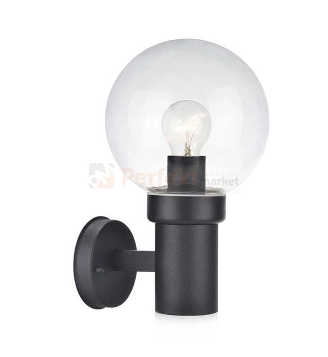 lampa ścienna elewacyjna zewnętrzna kinkiet_ogrodowy elewacyjny LED caris okrągła szara szary do_hotelu do_restauracji do_łazienki wodoodporna Markslojd 106922 kula szklana klasyczny perfektmarket.jpg