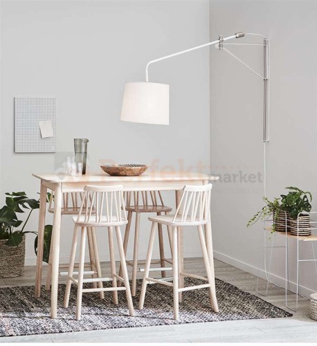 lampa ścienna kinkiet designerski skandynawski chrom srebrny biała biały abażur do sypialni do_restauracji okrągła pern 107594 Markslojd stalowa perfektmarket.jpg
