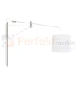 lampa ścienna kinkiet designerski skandynawski chrom srebrny biała biały abażur do sypialni do_restauracji okrągła pern 107594 Markslojd stalowa perfektmarket.jpg