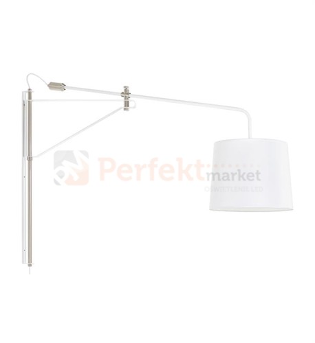 lampa ścienna kinkiet designerski skandynawski chrom srebrny biała biały abażur do sypialni do_restauracji okrągła pern 107594 Markslojd stalowa perfektmarket.jpg