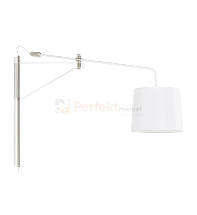 lampa ścienna kinkiet designerski skandynawski chrom srebrny biała biały abażur do sypialni do_restauracji okrągła pern 107594 Markslojd stalowa perfektmarket.jpg
