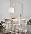 lampa ścienna kinkiet designerski skandynawski chrom srebrny biała biały abażur do sypialni do_restauracji okrągła pern 107594 Markslojd stalowa perfektmarket.jpg