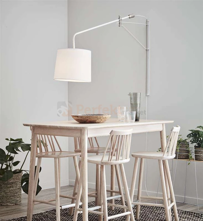 lampa ścienna kinkiet designerski skandynawski chrom srebrny biała biały abażur do sypialni do_restauracji okrągła pern 107594 Markslojd stalowa perfektmarket.jpg