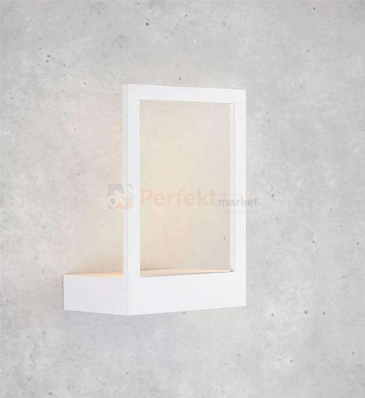 Lampa ścienna kinkiet rama półka Pablo biały Markslojd 107365