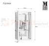 lampa ścienna elewacyjna zewnętrzna kinkiet góra_dół elewacyjny LED Fulham czarny do_hotelu do_restauracji do_łazienki wodoodporna Markslojd 107182 perfektmarket.jpg