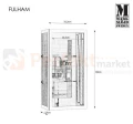 lampa ścienna elewacyjna zewnętrzna kinkiet góra_dół elewacyjny LED Fulham czarny do_hotelu do_restauracji do_łazienki wodoodporna Markslojd 107182 perfektmarket.jpg