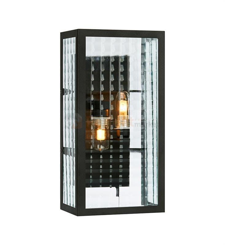 lampa ścienna elewacyjna zewnętrzna kinkiet góra_dół elewacyjny LED Fulham czarny do_hotelu do_restauracji do_łazienki wodoodporna Markslojd 107182 perfektmarket.jpg