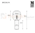 lampa stołowa biurkowa  retro modernistyczna modernizm elegancka szklana szkło przydymiona czarny do sypialni brooklyn 107479 Markslojd  perfektmarket.jpg