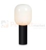 lampa stołowa biurkowa  retro modernistyczna modernizm elegancka szklana szkło przydymiona czarny do sypialni brooklyn 107480 Markslojd  perfektmarket.jpg