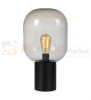lampa stołowa biurkowa  retro modernistyczna modernizm elegancka szklana szkło przydymiona czarny do sypialni brooklyn 107481 Markslojd  perfektmarket.jpg