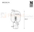 lampa stołowa biurkowa  retro modernistyczna modernizm elegancka szklana szkło przydymiona czarny do sypialni brooklyn 107481 Markslojd  perfektmarket.jpg