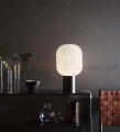 lampa stołowa biurkowa  retro modernistyczna modernizm elegancka szklana szkło biała czarny do salonu brooklyn 107482 Markslojd  perfektmarket.jpg