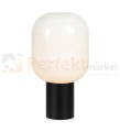 lampa stołowa biurkowa  retro modernistyczna modernizm elegancka szklana szkło biała czarny do salonu brooklyn 107482 Markslojd  perfektmarket.jpg
