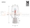 lampa stołowa biurkowa  retro modernistyczna modernizm elegancka szklana szkło przydymiona czarny do sypialni Retro 107131 Markslojd  perfektmarket.jpg