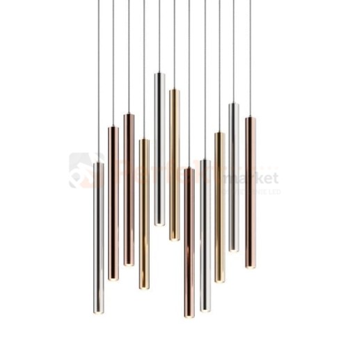 Lampa wisząca Loya pendant 11l  srebrna złota tuba chrom oświetlenie_LED led P0461-11A-B5SC Zuma Line perfektmarket.jpg
